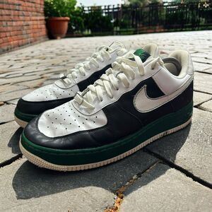 Nike Air Force 1 Low Barkley Leads Mens 12 Shoes Sneakers Green Black Pre-owned